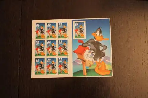 USA 1999; Daffy Duck; Folienbogen, sk, MiNr  3114 BA, MNH