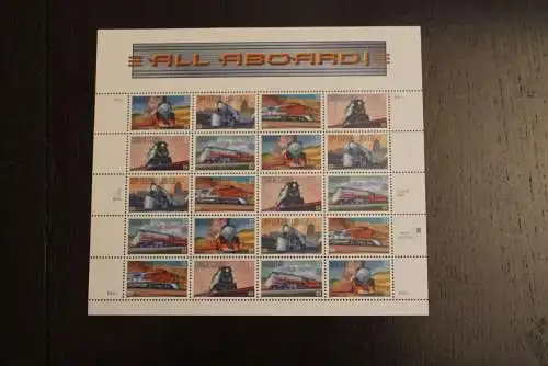 USA 1999; Eisenbahnen; MiNr  3159-63, MNH