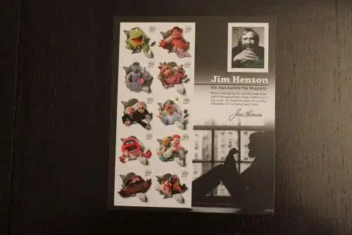 USA 2005; Jim Henson; Folienbogen, sk, MiNr 3982-92, MNH