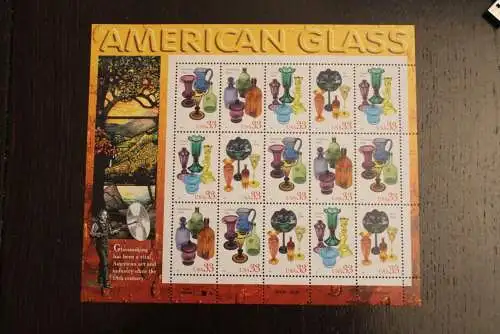 USA 1999; Amerikanisches Glas; MiNr 3148-51, MNH