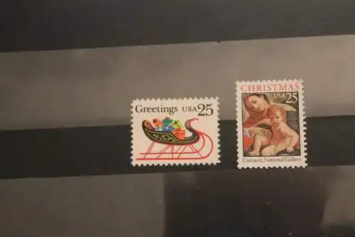 USA  1989, Weihnachten, MiNr  2057-58 A, MNH