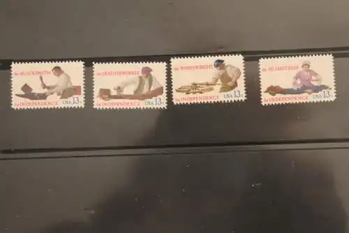 USA  1977, Handwerksberufe, MiNr  1305-08, MNH