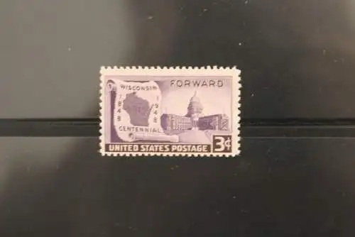 USA  1948, 100 Jahre Staat Wisconsin, MiNr 569, MNH