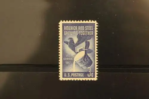 USA  1957, 100 Jahre Stahlindustrie, MiNr 712, MNH