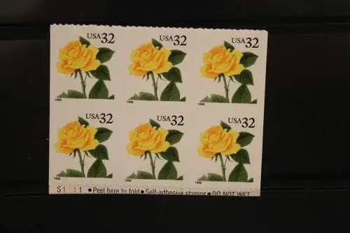 USA 1996, Freimarke: Blumen,  MiNr 2795 BD, MNH, lesen