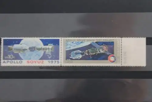 U.S.A. 1975; Amerikanisch-Sowjetisches Raumfahrtunternehmen Apollo-Sojus,  MiNr 1179-80, ZD, MNH