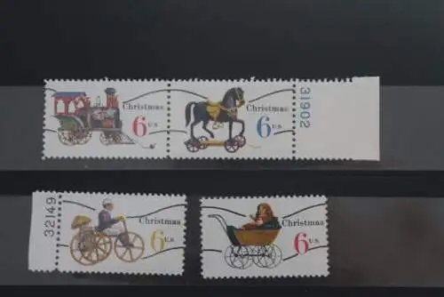 U.S.A. 1970; Weihnachten: Kinderspielzeug,  MiNr 1017-20 V, MNH