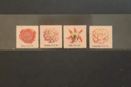 U.S.A. 1981; Blumen; MiNr 1459-62, MNH