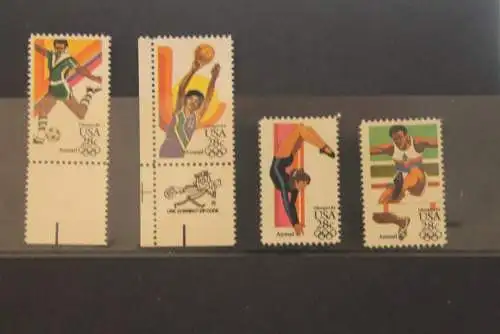 U.S.A. 1983; Olympische Sommerspiele Los Angeles; MiNr 1636-39, MNH