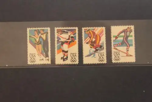 U.S.A. 1984; Olympische Winterspiele Sarajevo; MiNr 1671-74, MNH