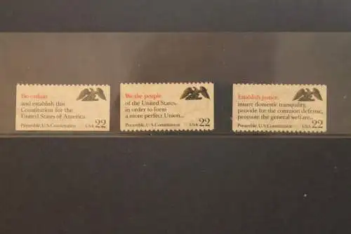 U.S.A. 1987, 200 Jahre Verfassung,  MiNr 1943-47, MNH