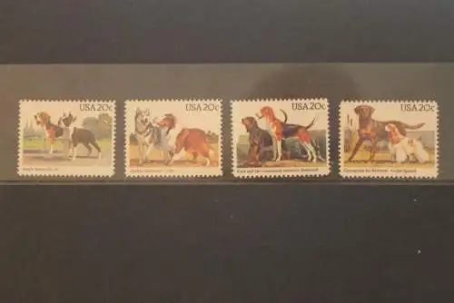 U.S.A. 1984, Hunde, MiNr 1708-11, MNH