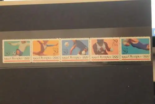 U.S.A. 1992; Olympische Sommerspiele 1992 Barcalona; MiNr 2241-46; Streifen; MNH