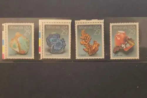 U.S.A. 1992; Mineralien; MiNr 2315-18; MNH