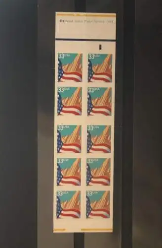 Markenheft Flagge vor Stadtansicht, 1999, 33 C; MiNr 0-233; MNH