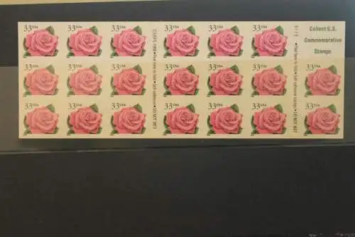 Folienblatt Coral Pink Rose, 1999, 33 C; MiNr FB 59; MNH