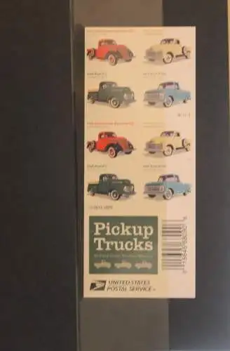 Folienblatt Pickup Trucks, Klassische Kleinlastwagen, 2016, (47 C); MiNr FB 203; MNH