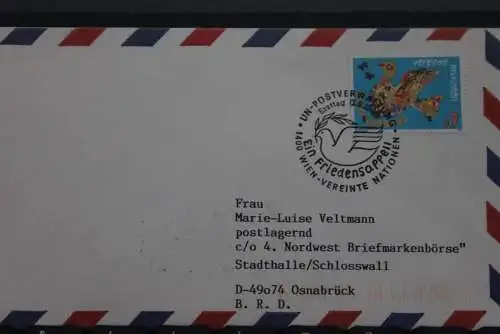 Osnabrück Intern. Nord-West Briefmarkenbörse MOTIVA '96-Tag der UNO-Zuleitung UNO Wien