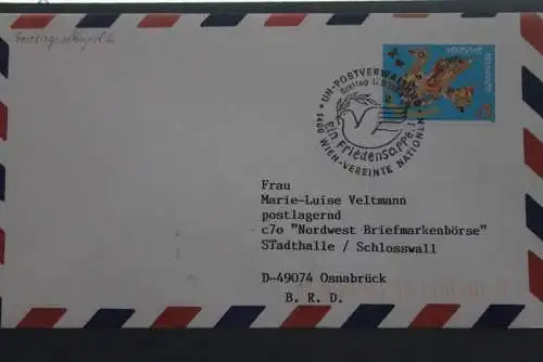 Osnabrück Intern. Nord-West Briefmarkenbörse MOTIVA '96-Tag der UNO-Zuleitung UNO Wien