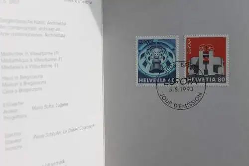 Schweiz, Ersttagsheft, Sammelheft Nr. 290, Europa - CEPT, ESST,  MiNr 1499-1500