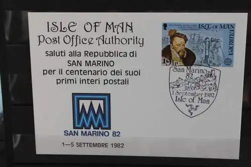 Isle of Man, EUROPA - CEPT 1982, Ganzsache zur "San Marino 82", ESST