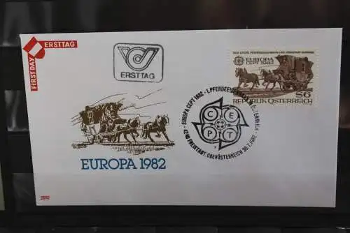 Österreich, EUROPA - CEPT 1982, FDC, MC, MiNr 1713, ESST