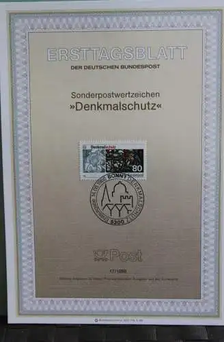 Deutschland; Denkmalschutz, Ersttagsblatt ETB 17/1986, MiNr 1291