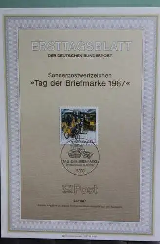 Deutschland; Tag der Briefmarke 1987;  Ersttagsblatt ETB 23/1987, MiNr 1337