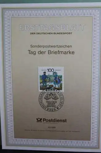 Deutschland; Tag der Briefmarke 1991, Ersttagsblatt ETB 42/1991, MiNr 1570