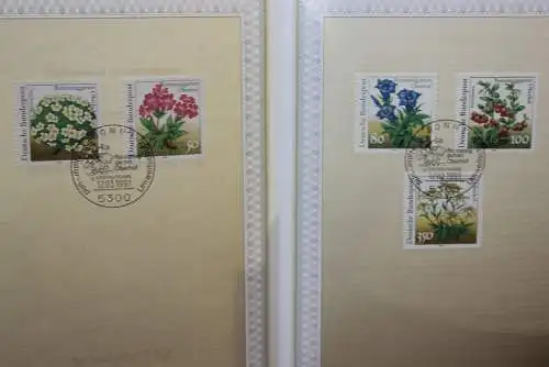 Deutschland; Natur- und Umweltschutz: Pflanzen und Blumen Rennsteiggarten, Ersttagsblatt ETB 13/1991, MiNr 1505-09
