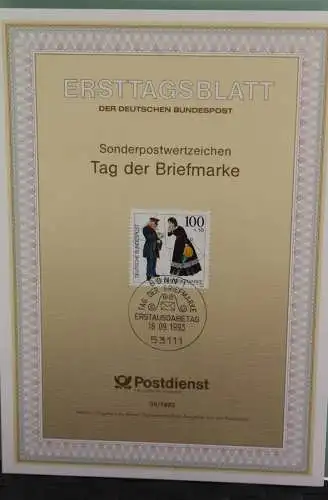Deutschland; Ersttagsblatt ETB 35/1993: Tag der Briefmarke 1993, MiNr 1692