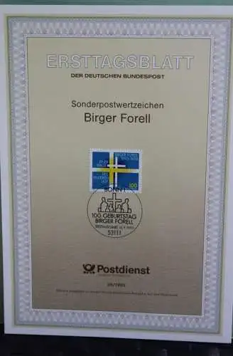 Deutschland; Ersttagsblatt ETB 36/1993: Birger Forell, MiNr 1693