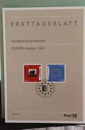 Deutschland; Ersttagsblatt; ETB 14/1995; EUROPA-Marken - CEPT 1995,  MiNr 1790-91