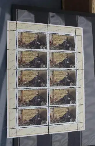 Deutschland 1995, Alfred Nobel; Gemeinschaftsausgabe mit Schweden, MNH, Kleinbogensatz, Zehnerbogen, MiNr. 1828