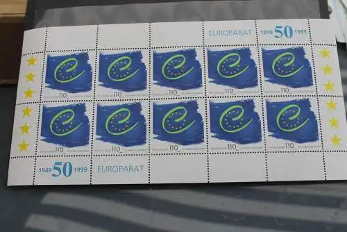 Deutschland, 50 Jahre Europarat, Kleinbogen, Zehnerbogen, MNH, MiNr 2049