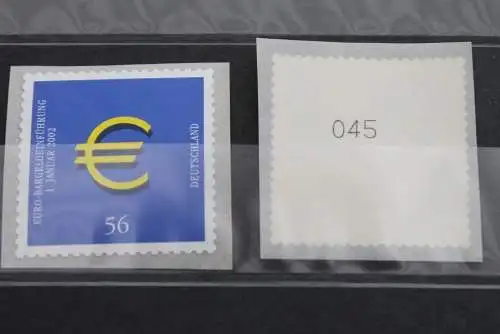 Deutschland 2002; Einführung Euro-Bargeld, MiNr 2236, sk, Zählnummer,  MNH