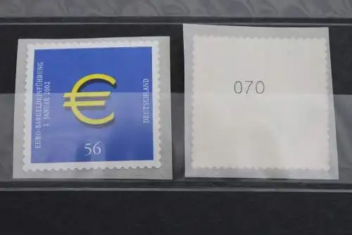 Deutschland 2002; Einführung Euro-Bargeld, MiNr 2236, sk, Zählnummer,  MNH