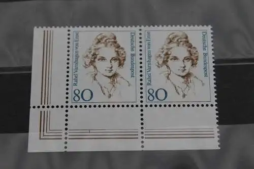 Deutschland 1994, Freimarke: Frauen der deutschen Geschichte 80 Pf., waagerechtes Paar,  Eckrand, MiNr 1755, MNH