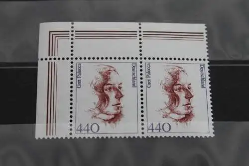 Deutschland 1998, Freimarke: Frauen der deutschen Geschichte 440 Pf., waagerechtes Paar,  Eckrand, MiNr 2014, MNH