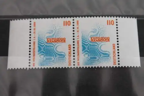 Deutschland 1998, Sehenswürdigkeiten 110 Pf., EXPO 2000, waagerechtes Paar, MiNr 2009, MNH