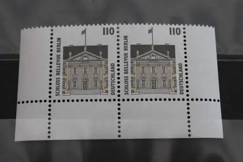 Deutschland 1997, Sehenswürdigkeiten 110 Pf., waagerechtes Paar, Unterrand/Eckrand, MiNr 1935, MNH