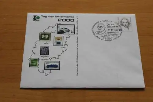 Deutschland; Prof. Dr. Zuse; Tag der Briefmarke 2000 Hanau