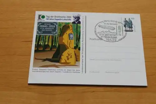Deutschland; Zeppelin; Tag der Briefmarke 2000 Stralsund
