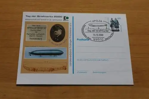 Deutschland; Zeppelin; Tag der Briefmarke 2000 Apolda