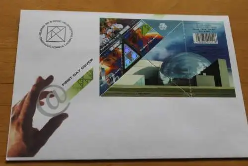 Finnland 2000; Hologramm, Hologrammblock "HEUREKA"  auf DIN A5-FDC