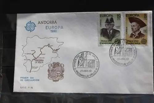 Andorra, span. 1980, Europa - CEPT; MiNr.131-32, FDC