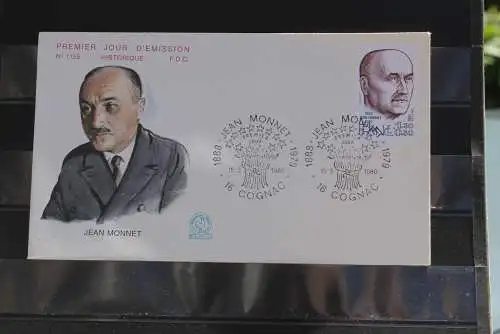 Frankreich, 1980, Jean Monnet, MiNr  2198,  FDC