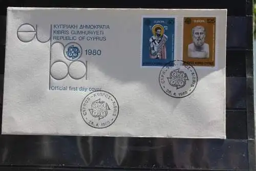 Zypern 1980, Europa CEPT, MiNr  520-21,  FDC