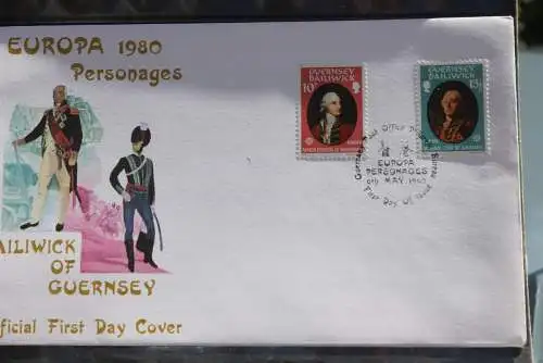 Guernsey 1980, Europa CEPT, MiNr 204-05,  FDC
