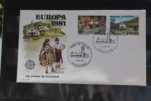 Andorra, span. 1981, Europa - CEPT,  MiNr 138-39, FDC